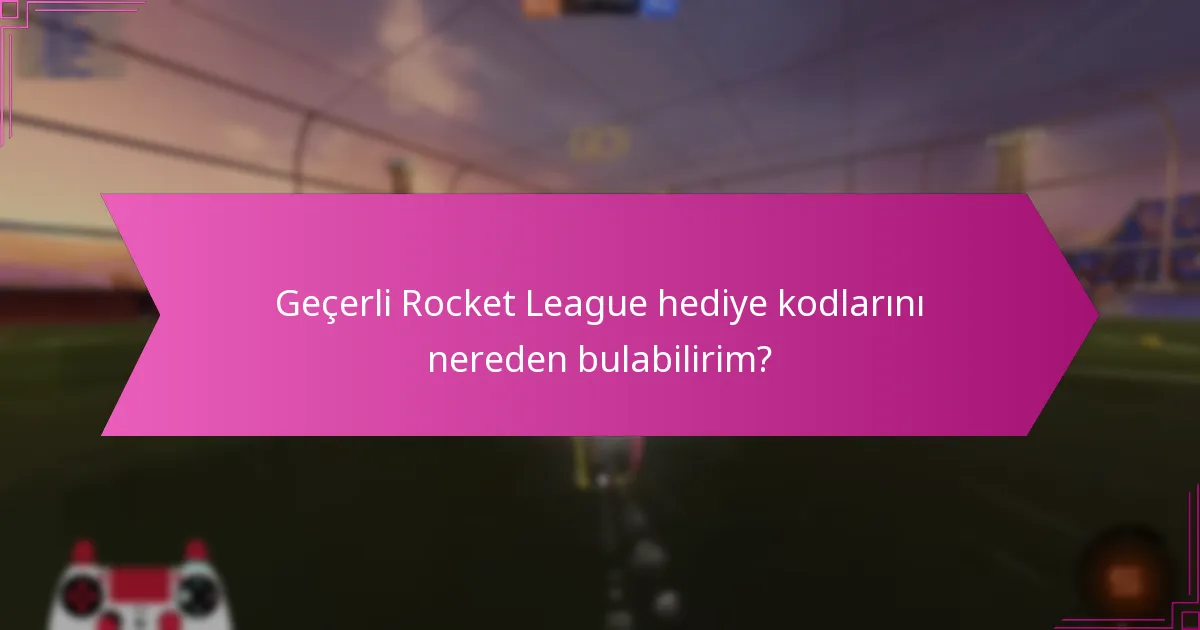 Rocket League kodunu nasıl kullanabilirim?