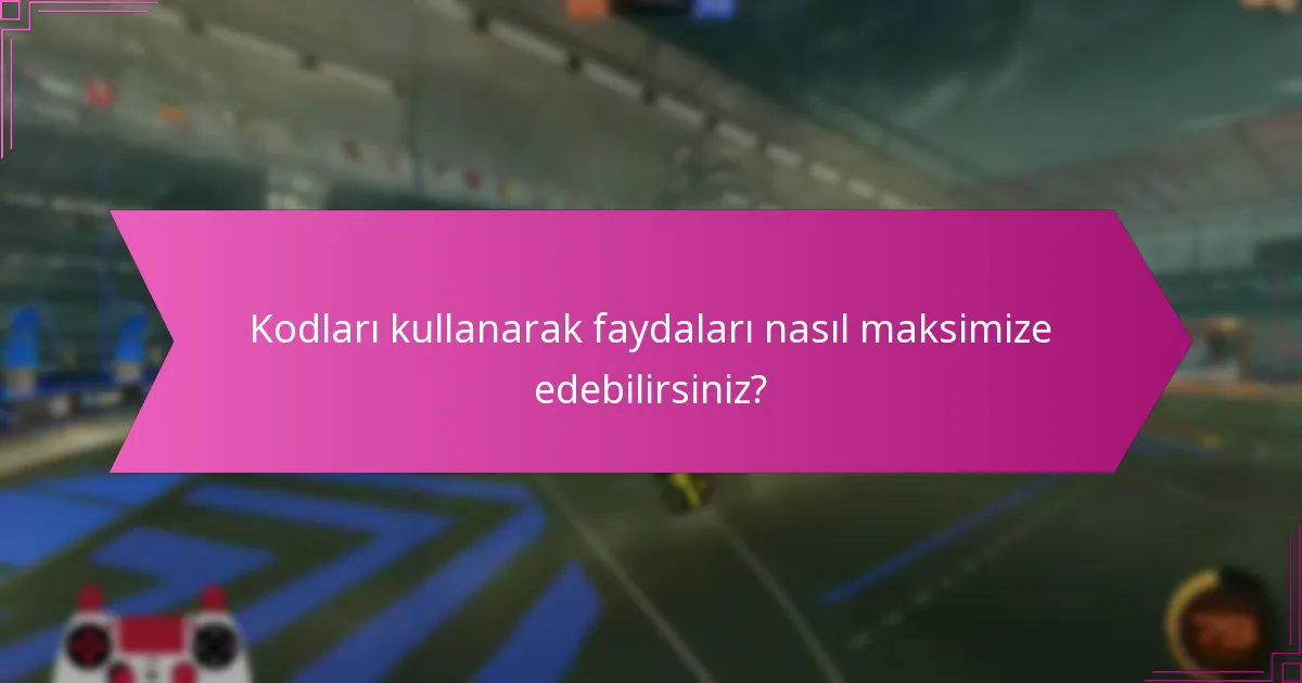 Rocket League hediye kodlarının farklı formatları nelerdir?